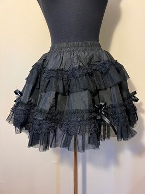 Burleska Tiered Gothic Mini Skirt